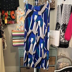 Wide Leg Geometric Palazzo Pants